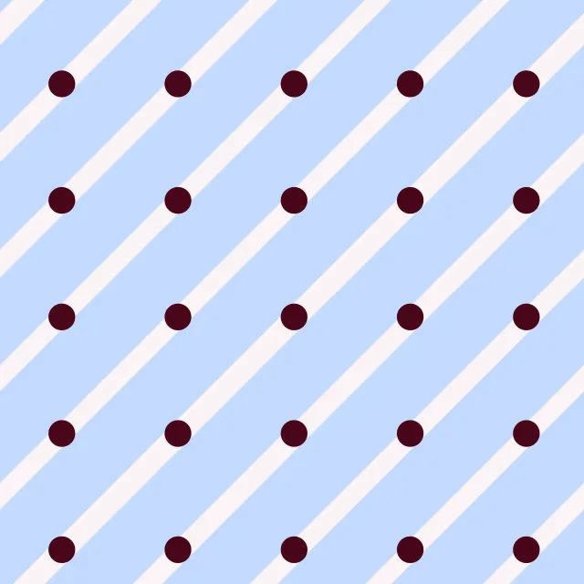 Tischdecke Diagonale & Punkte Blau