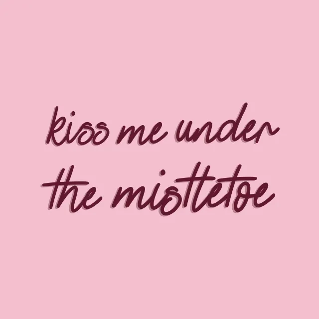 Tischset Kiss Me Under The Mistletoe