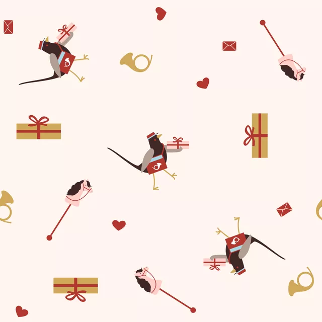 Kissen Christmas Pattern Presents