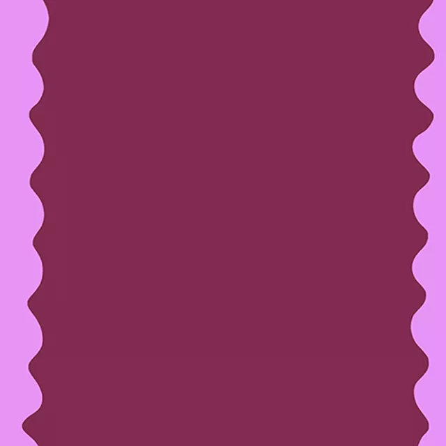 Kissen Wavy Streifen weinrot pink