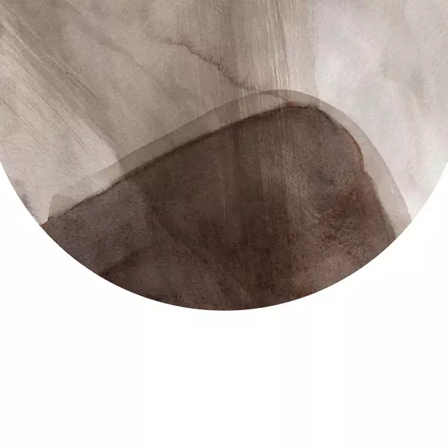 Kissen Brown Watercolor Painting