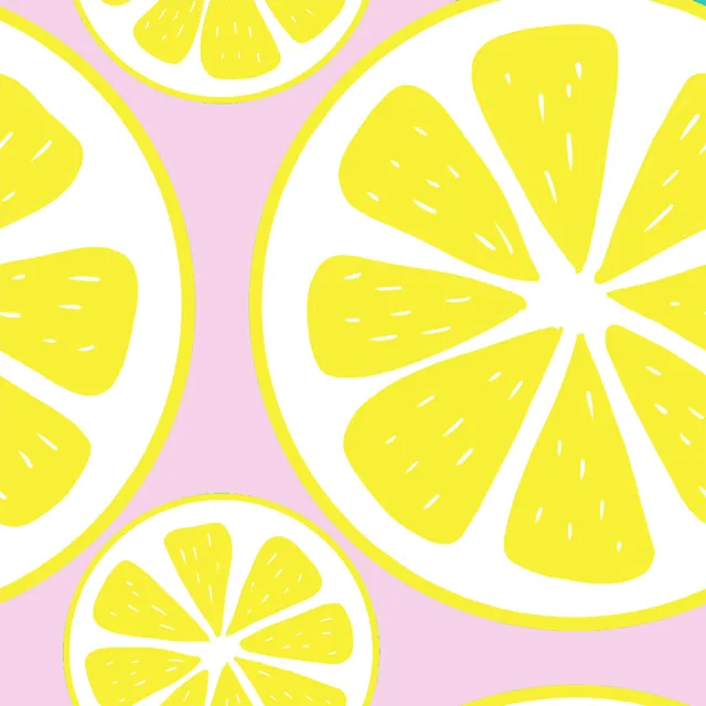 Tischdecke Zitrone mag rose