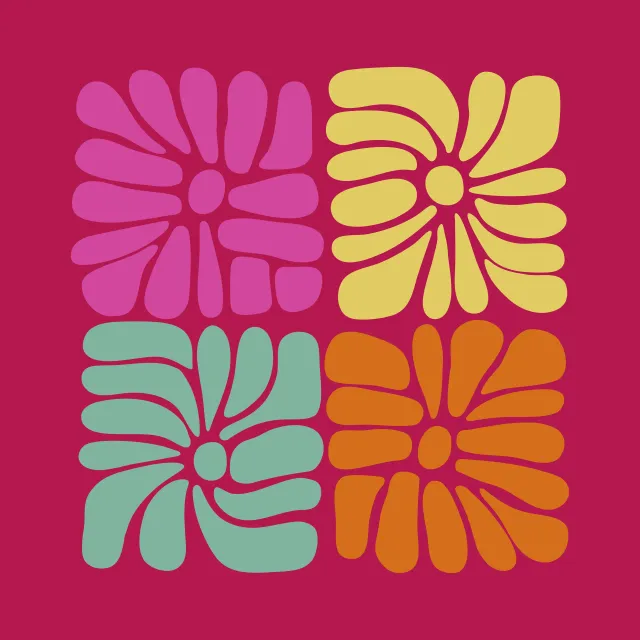 Servietten Matisse Summer Florals Red
