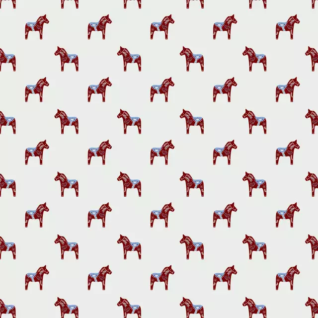 Kissen Muster Dalapferd