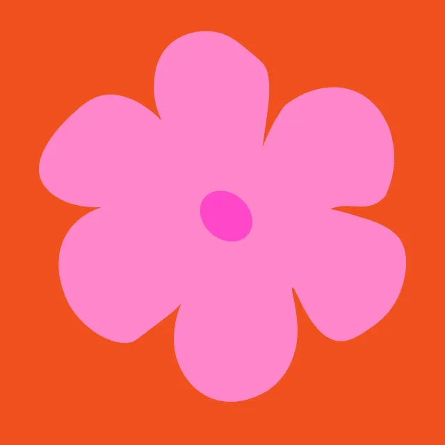 Bodenkissen Blumenmuster Sommer Pink