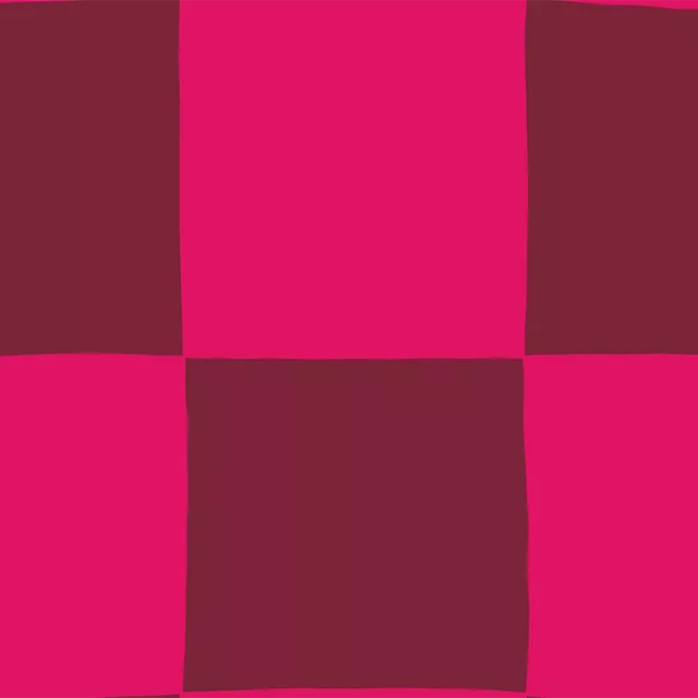 Bettwäsche Schachbrett rot pink