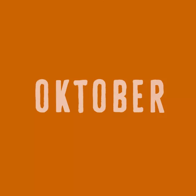Kissen Oktober Orange Beige