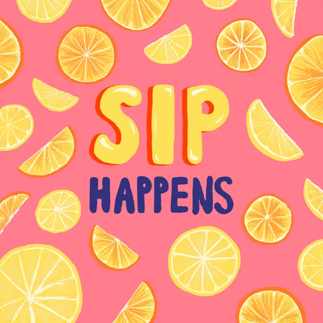 Kissen Sip happens