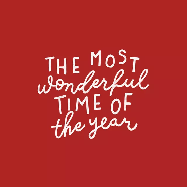 Kissen Wonderful Time rot