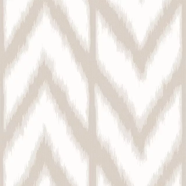 Kissen Zigzag Ikat Beige