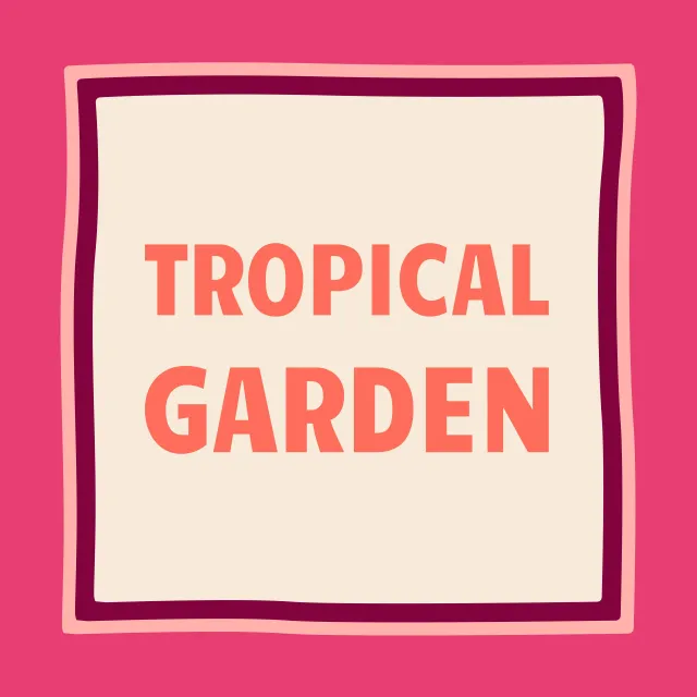 Kissen Tropical Garden pink