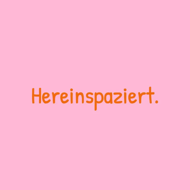 Kissen Hereinspaziert rosa
