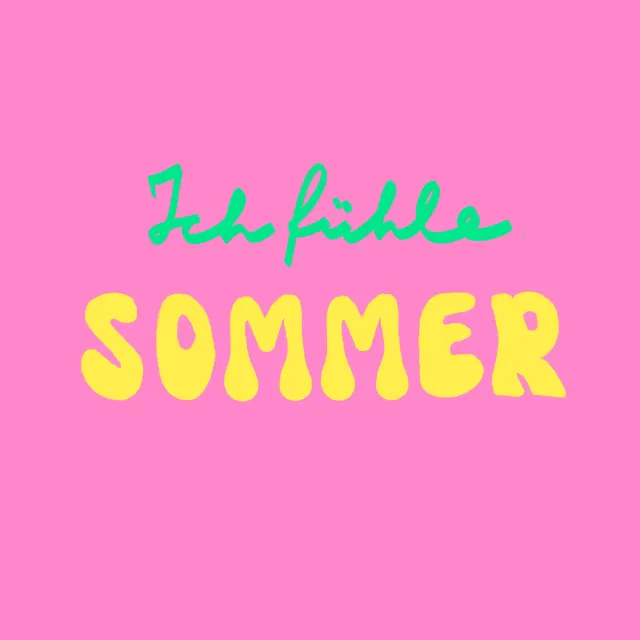 Kissen Ich fühle Sommer Pink