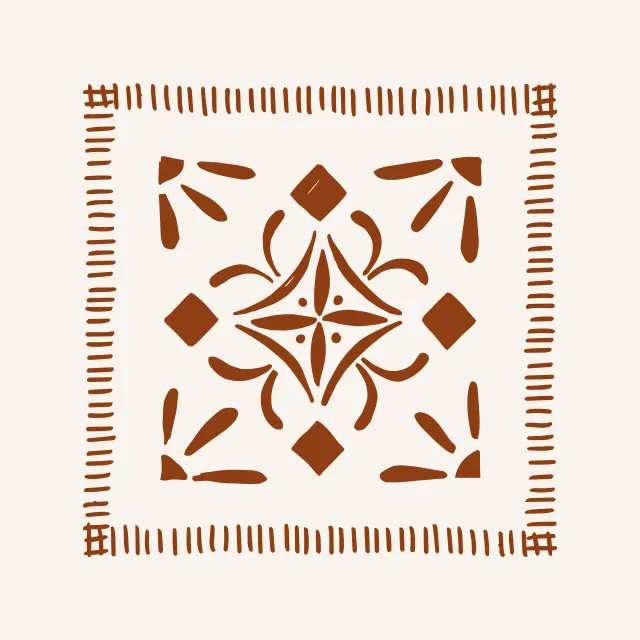 Kissen Azulejo Sintra Beige