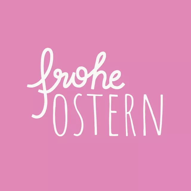 Kissen Frohe Ostern pink