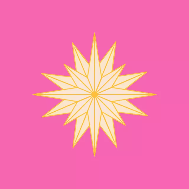 Kissen Sparkling Star pink