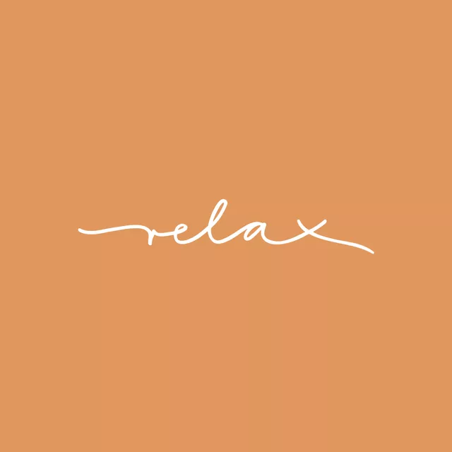 Kissen Relax Spruchkissen orange