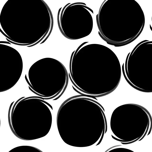 Kissen Black&White: Dots 2