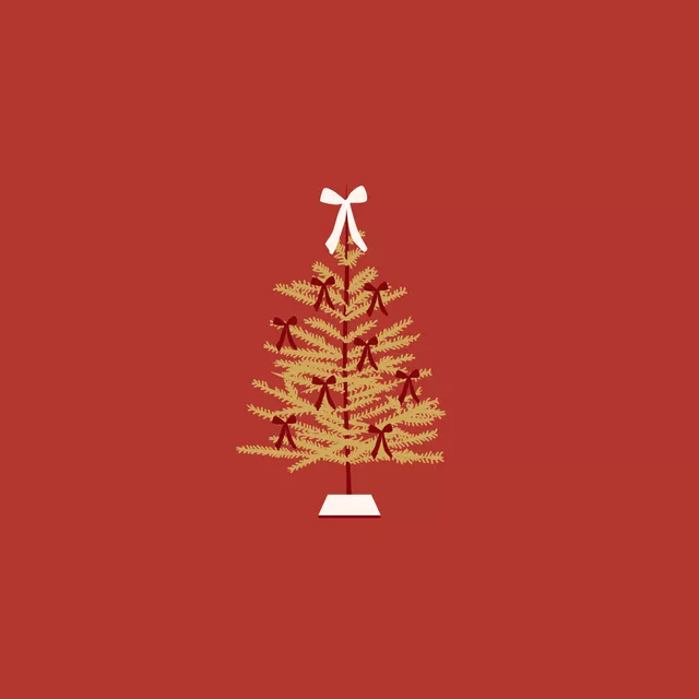 Tischset Christmas Tree in Gold