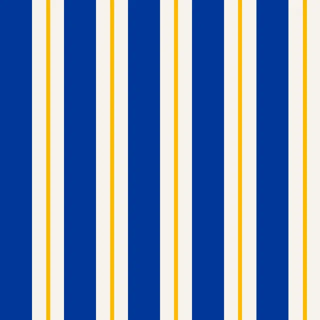 Bodenkissen Streifen blau-gelb