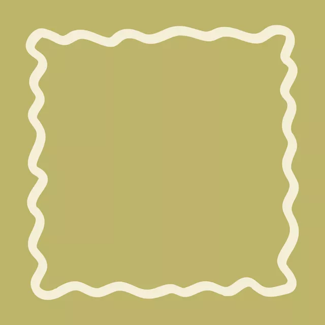 Servietten Wellenrand Green Beige