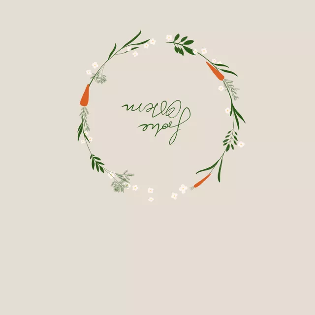 Tischläufer Karottenkranz Beige