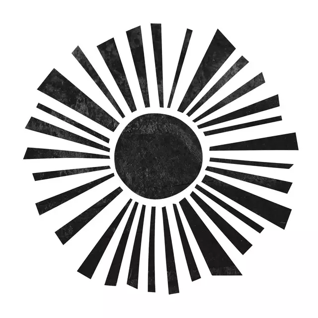 Kissen Minimalist Sun