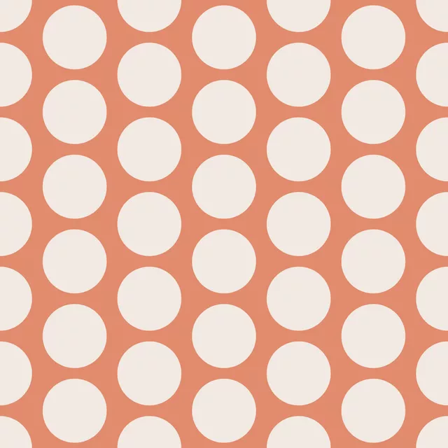 Kissen Polkadots orange