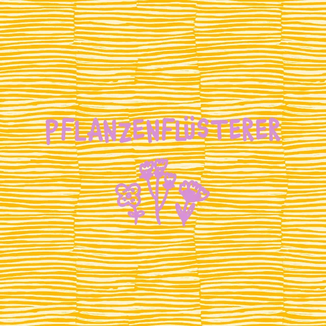 Sitzkissen Pflanzenfluesterer gelb