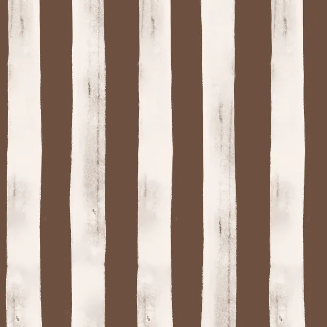 Tischläufer Watercolor Stripes braun