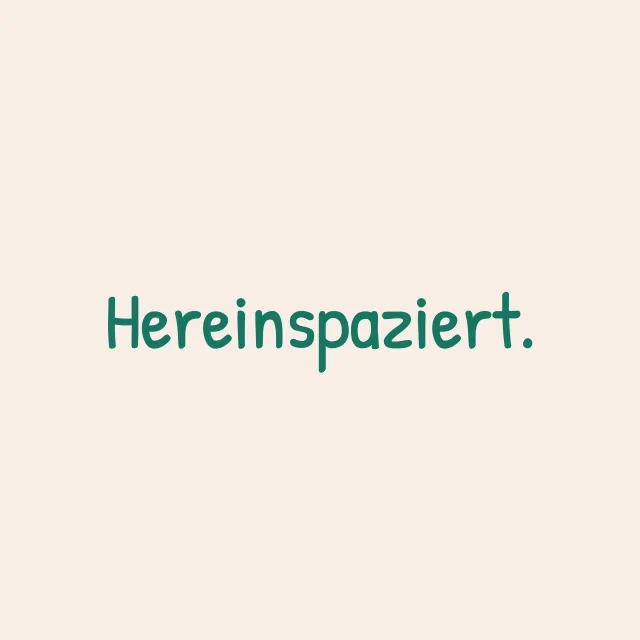 Kissen Hereinspaziert beige