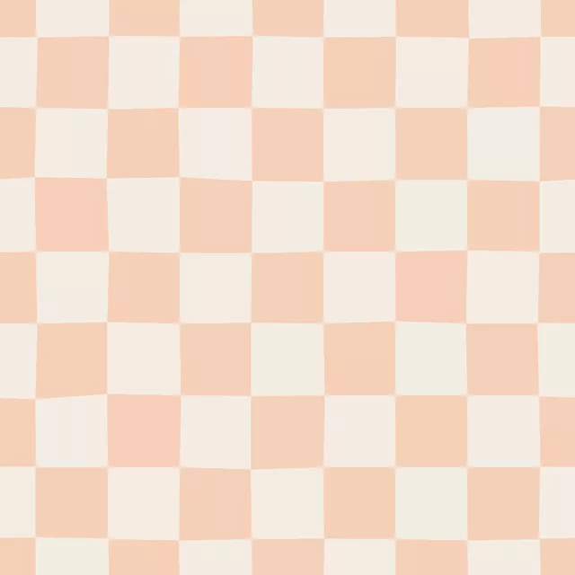 Kissen Chess Pattern coral