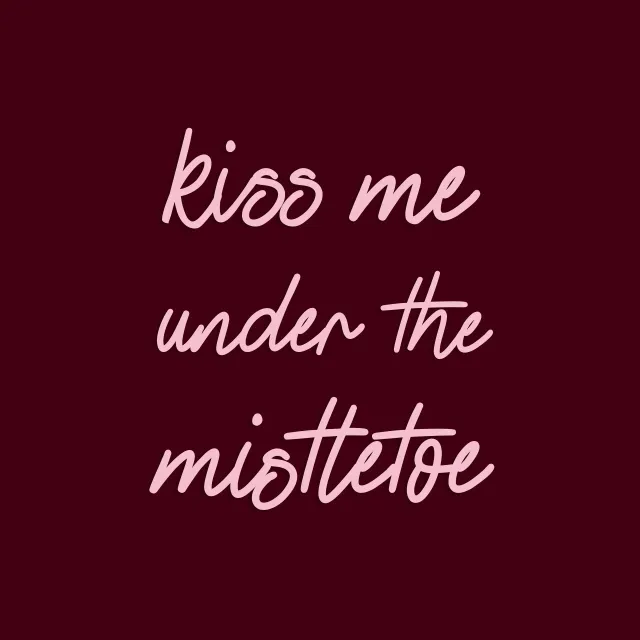 Kissen Kiss Me Under The Mistletoe