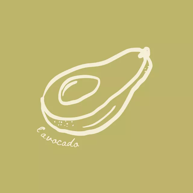 Kissen Avocado