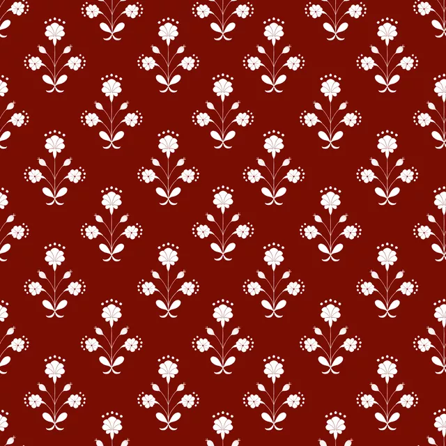 Tischdecke Folklore Muster Rot