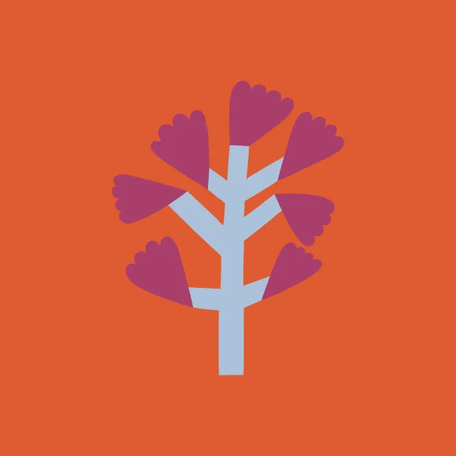 Servietten Wildblume Pink-Blau