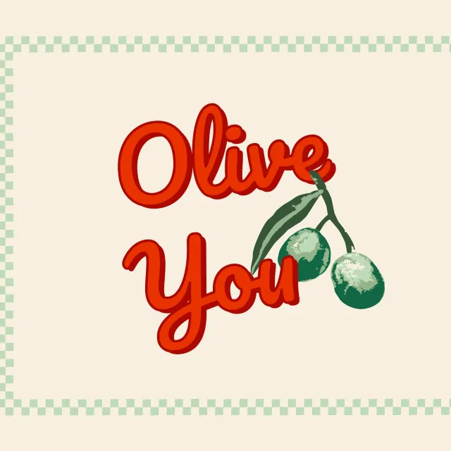 Tischset Olive You