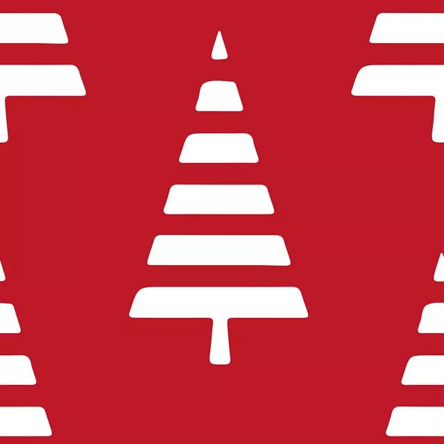 Geschirrtücher Nordic Noel Rot Weiß