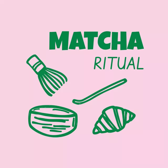 Servietten Matcha Ritual