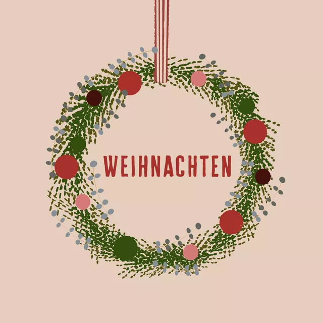 Kissen Weihnachtskranz Weihnachten