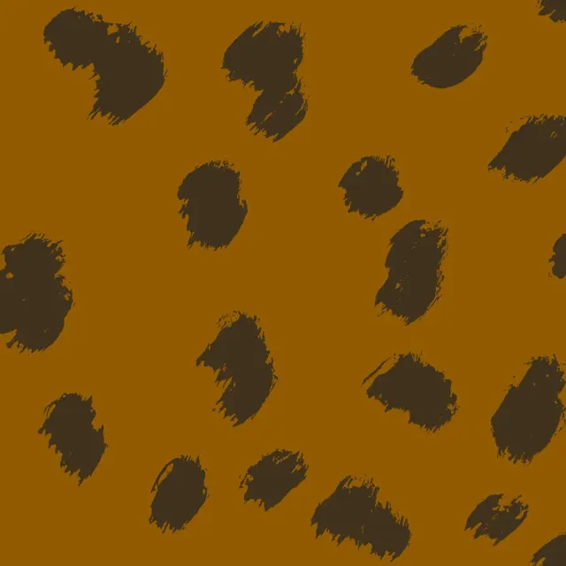 Kissen Wild Cat Brushstrokes brown