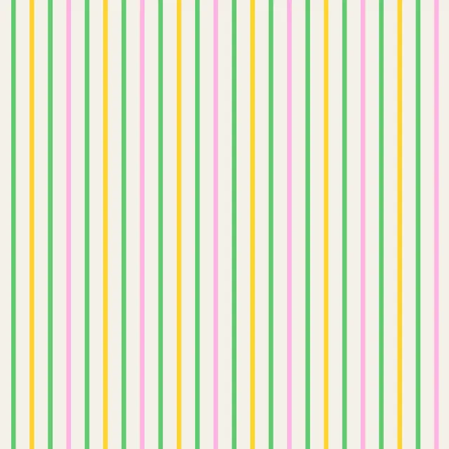 Kissen Streifen gelb-grün-rosa
