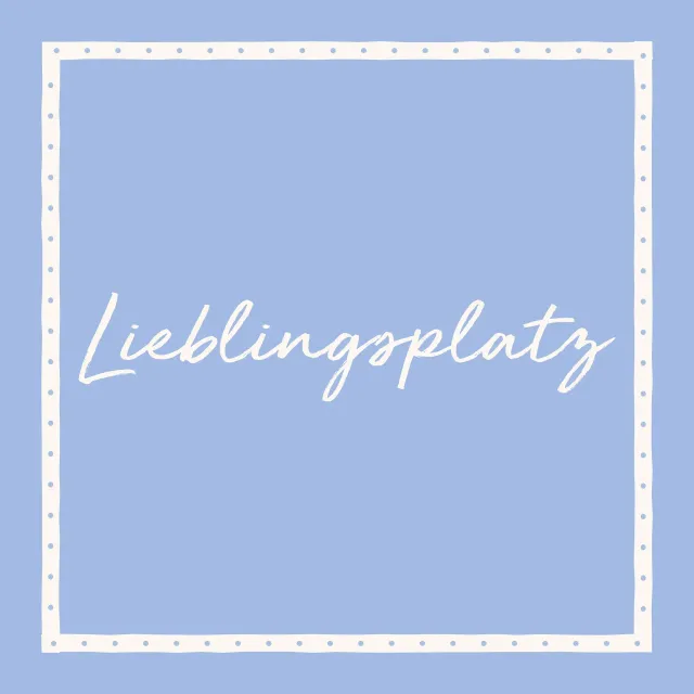 Kissen Lieblingsplatz Blau