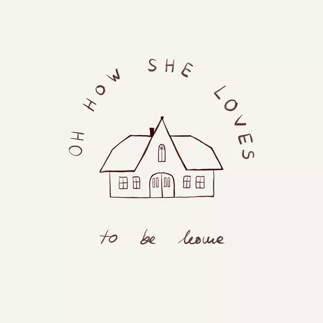 Kissen Haus Typo Beige