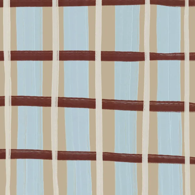 Kissen Mid Century Modern Checkered