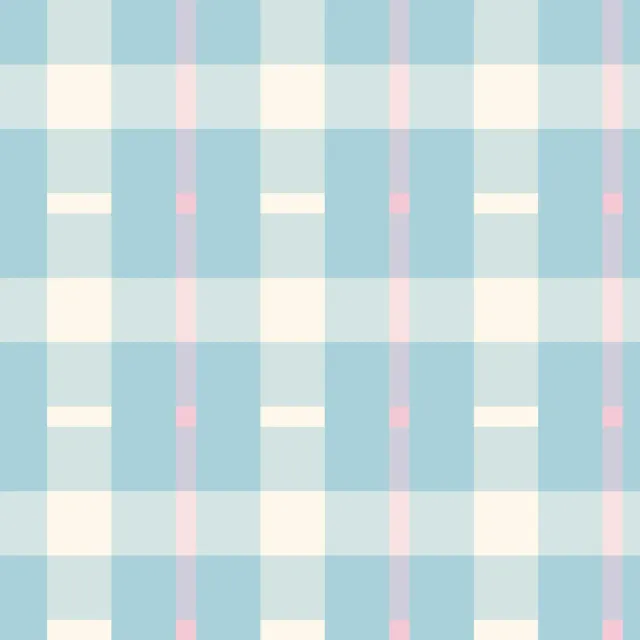 Bankauflage Blau Rosa Tartan