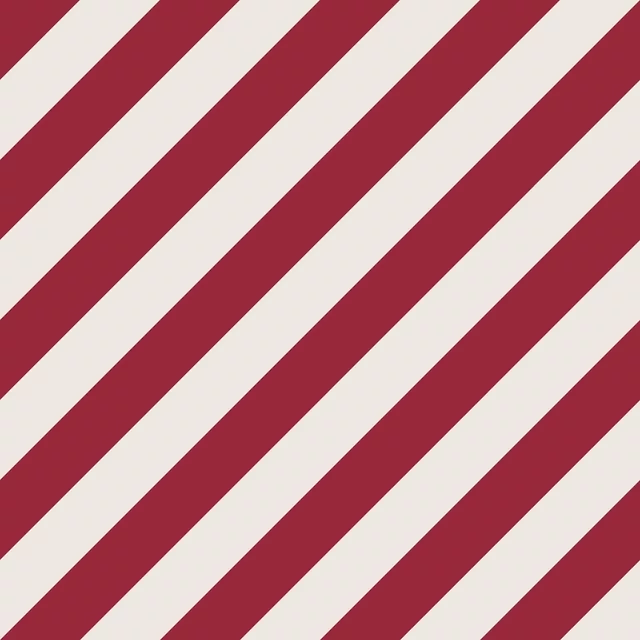 Kissen Streifen diagonal Dunkelrot