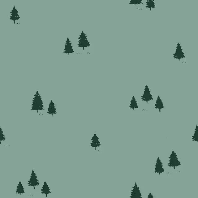 Kissen Wintertrees granite green