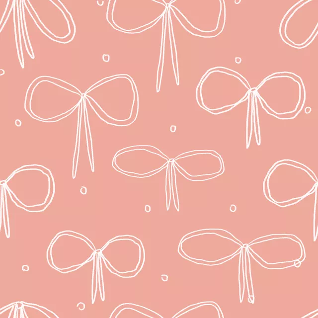 Kissen Schleifenmuster rosa