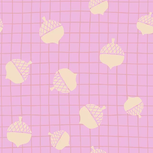 Tischläufer Herbstliebe Karos und Eicheln